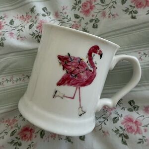 Pink Christmas Flamingo Mug